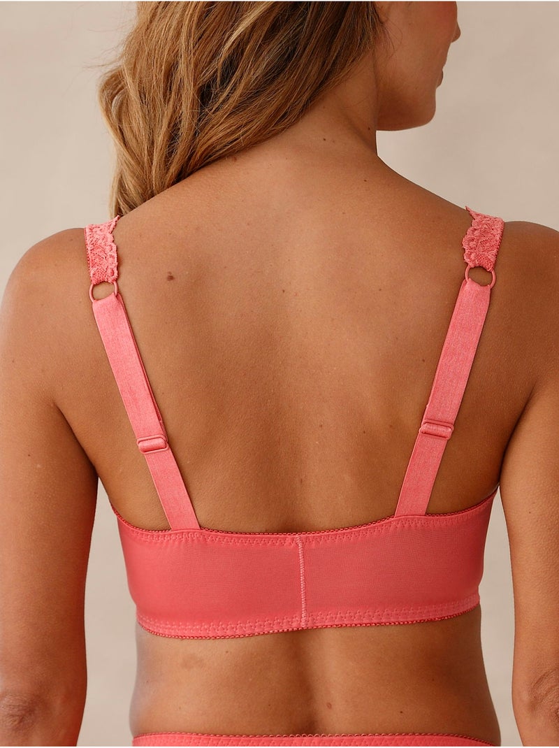 Soutien-gorge agrafé devant lot de 2 - DAXON Blanc Rose - Kiabi
