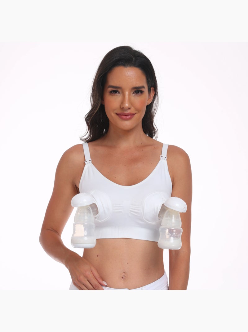 Soutien-gorge allaitement et tire-allaitement Blanc Blanc - Kiabi