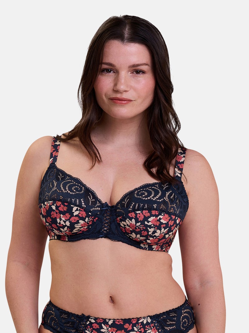 Soutien-gorge Amelie Print Sans Complexe Bleu Rose clair - Kiabi