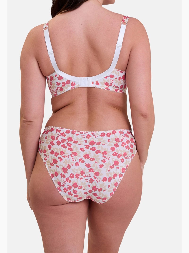 Soutien-gorge amelie print sans complexe lingerie Blanc Rouge - Kiabi