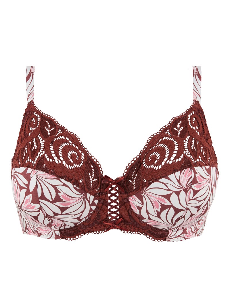 Soutien-gorge amelie print sans complexe lingerie Marron glacé - Kiabi