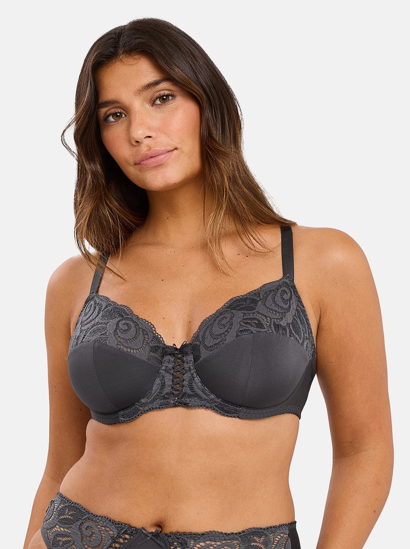 Soutien-gorge Amélie Sans Complexe Gris souris - Kiabi