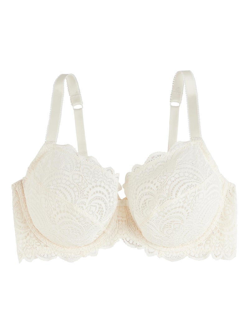 Soutien-gorge ampli dentelle Dentelle - RougeGorge Lingerie Ecru - Kiabi