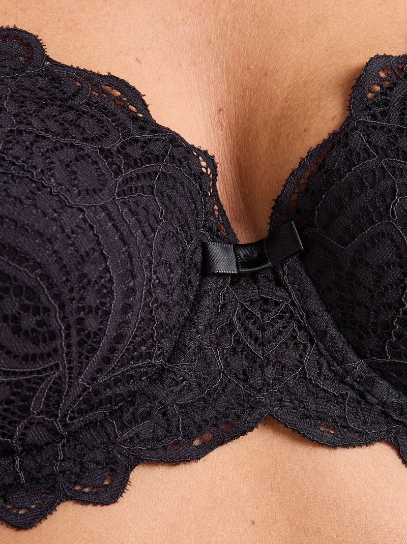 Soutien-gorge ampli dentelle Dentelle - RougeGorge Lingerie Noir - Kiabi