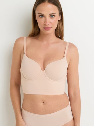 Soutien-gorge ampli dos nu microfibre Perfect - RougeGorge Lingerie