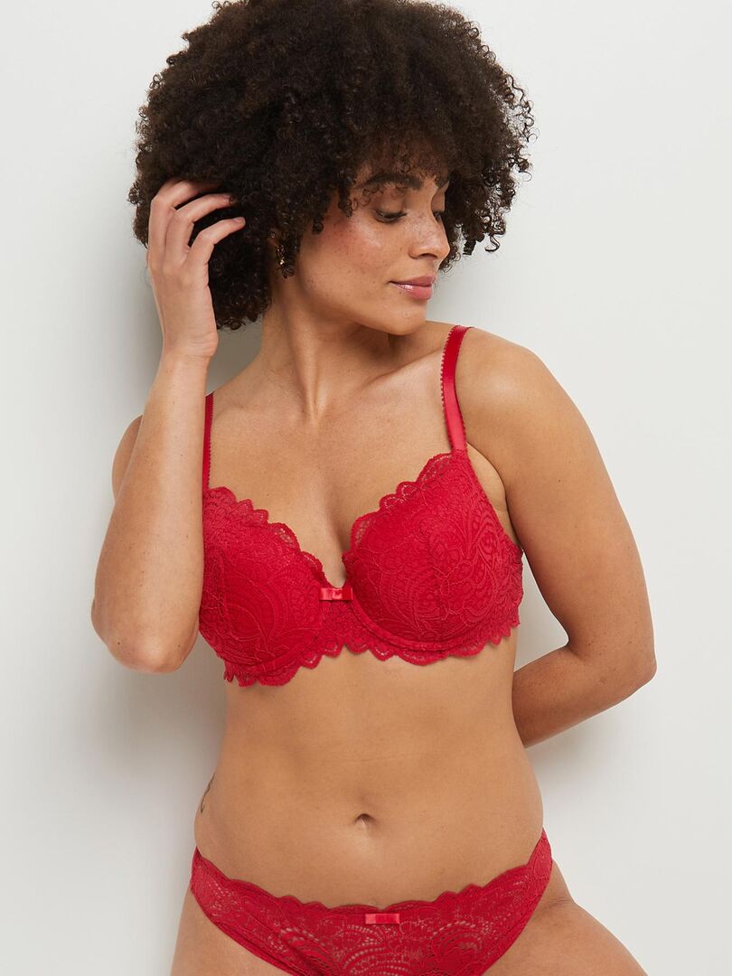 Soutien gorge orders emboitant rouge gorge