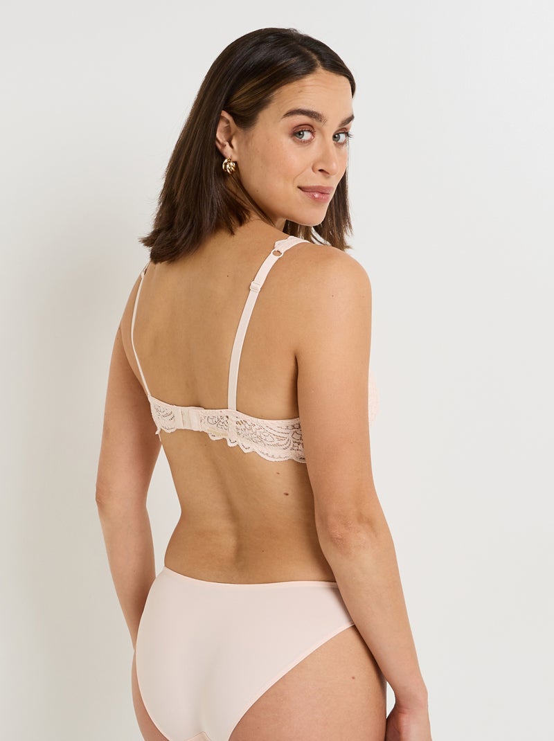 Soutien-gorge ampli foulard dentelle Dentelle - RougeGorge Lingerie Beige - Kiabi