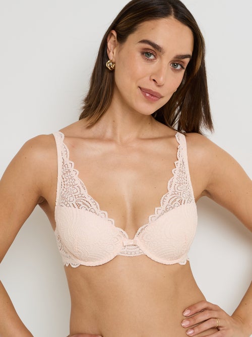 Soutien-gorge ampli foulard dentelle Dentelle - RougeGorge Lingerie - Kiabi
