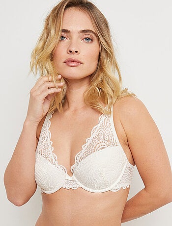 Soutien-gorge ampli foulard dentelle Dentelle - RougeGorge Lingerie