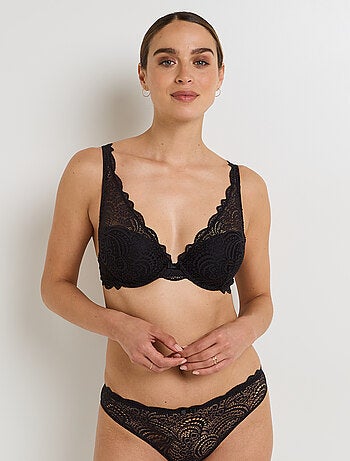 Soutien-gorge ampli foulard dentelle Dentelle - RougeGorge Lingerie