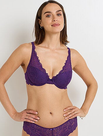 Soutien-gorge ampli foulard dentelle Dentelle - RougeGorge Lingerie