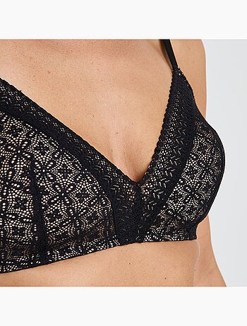 Soutien-gorge ampli sans armatures dentelle Sweet - RougeGorge Lingerie