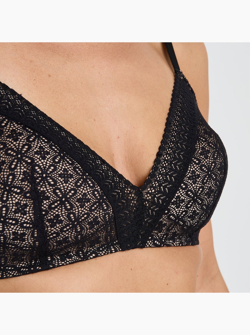 Soutien-gorge ampli sans armatures dentelle Sweet - RougeGorge Lingerie Noir - Kiabi