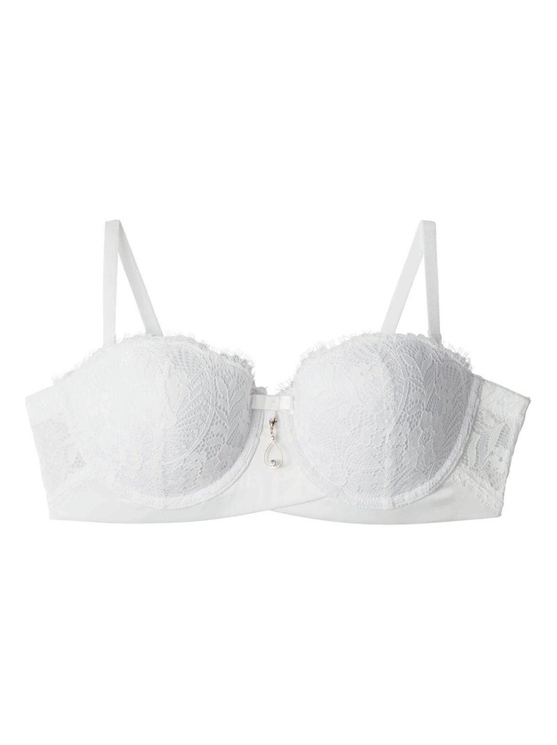 Soutien-gorge ampliforme bandeau coque moulée RUBAN - Pomm'Poire Blanc - Kiabi