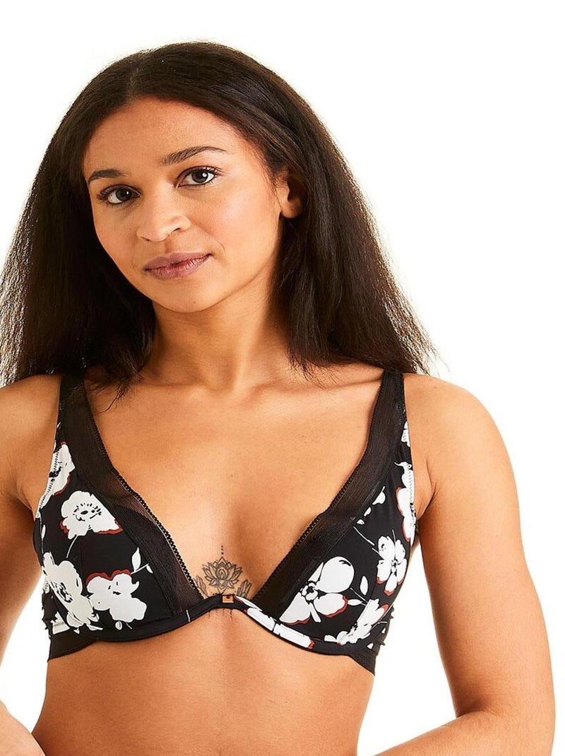 Soutien-gorge ampliforme COOKIE - Camille Cerf & Pomm'Poire Noir - Kiabi