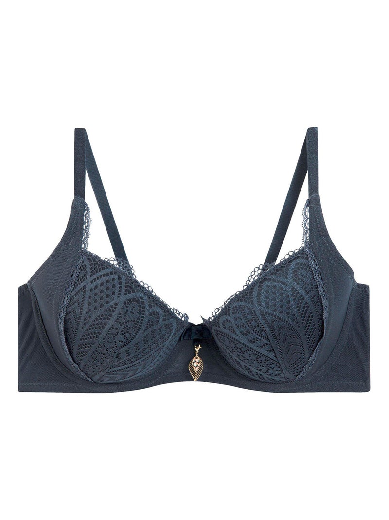 Soutien-gorge ampliforme coque moulée ABEILLE - Pomm'Poire Gris - Kiabi