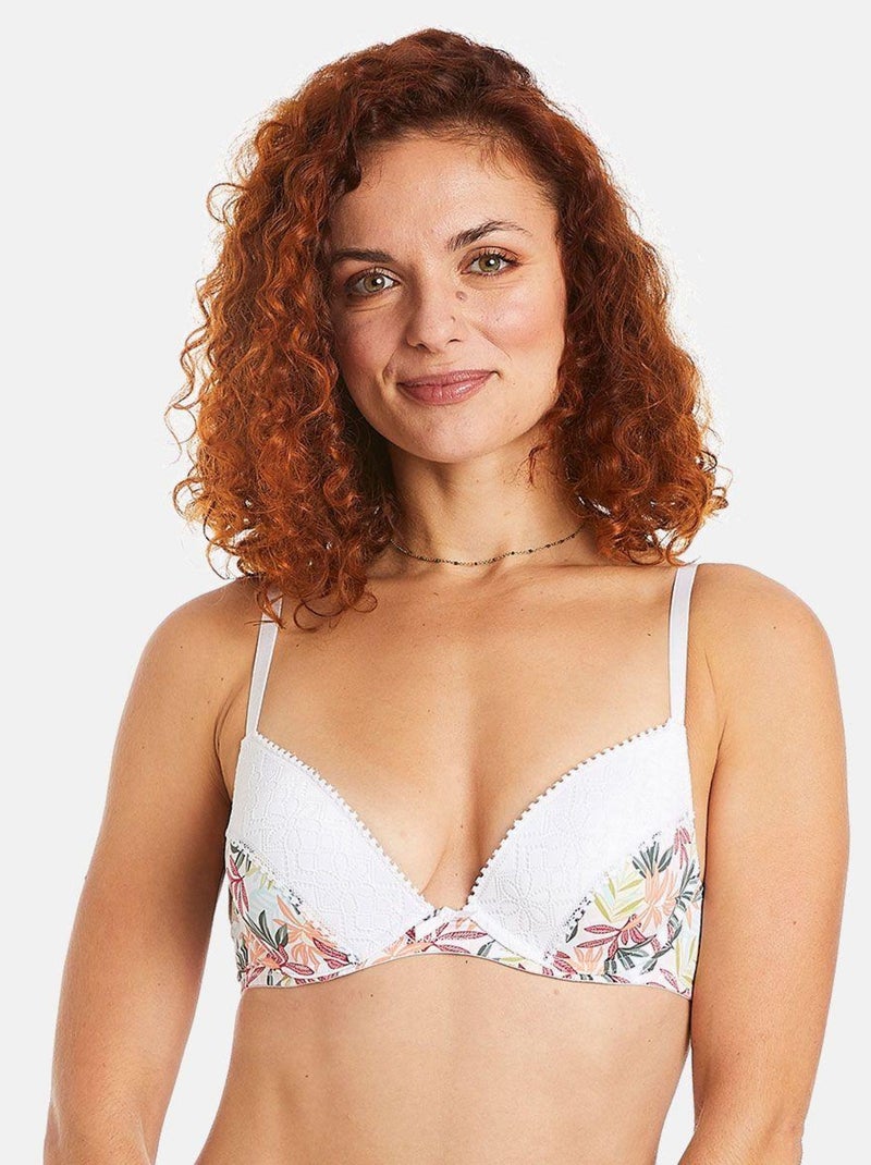 Soutien-gorge ampliforme coque moulée ABSINTHE - Pomm'Poire Blanc - Kiabi