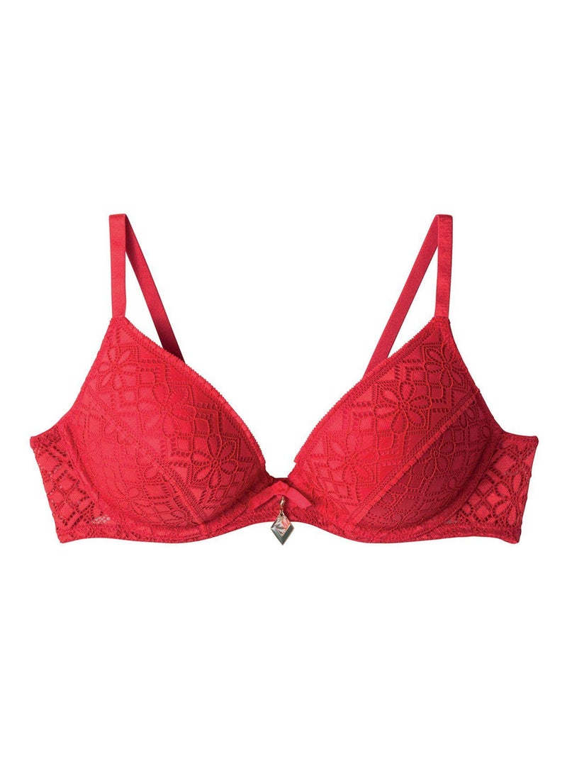 Soutien-gorge ampliforme coque moulée ABSINTHE - Pomm'Poire Rouge - Kiabi