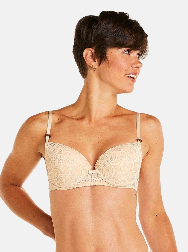 Soutien-gorge ampliforme coque moulée APOLOGIE - Pomm'Poire Beige - Kiabi