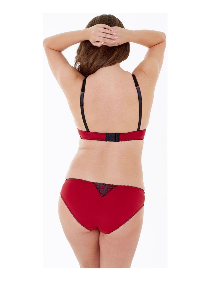 Soutien-gorge ampliforme coque moulée C, D et E TANIA - Pomm'Poire Rouge - Kiabi