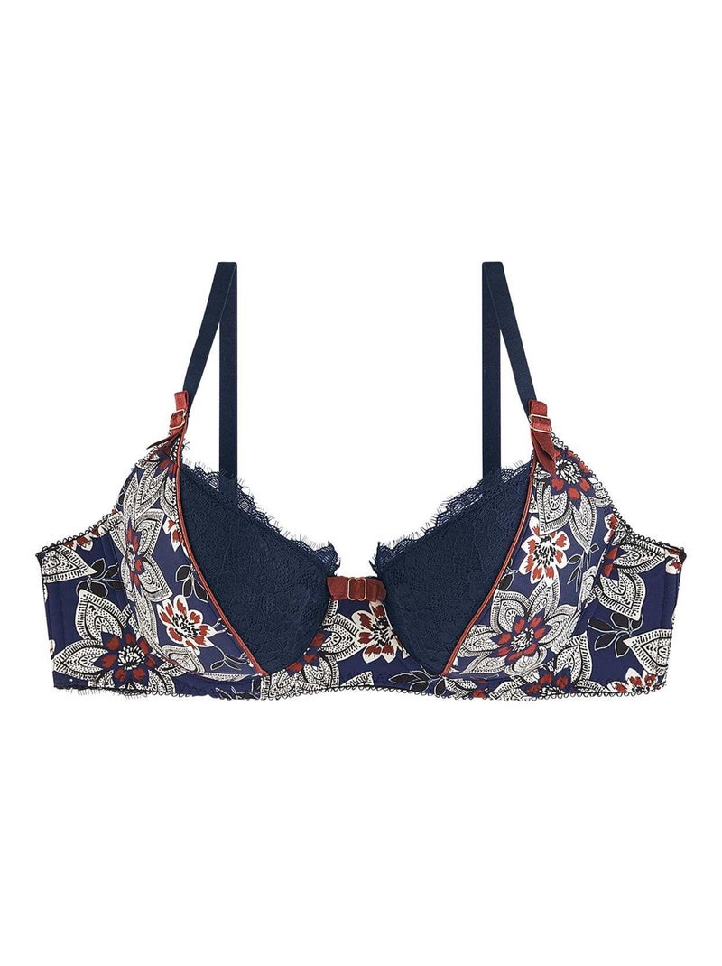 Soutien-gorge ampliforme coque moulée COLLECTION - Pomm'Poire Bleu - Kiabi