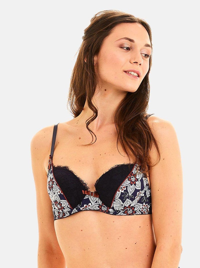 Soutien-gorge ampliforme coque moulée COLLECTION - Pomm'Poire Bleu - Kiabi
