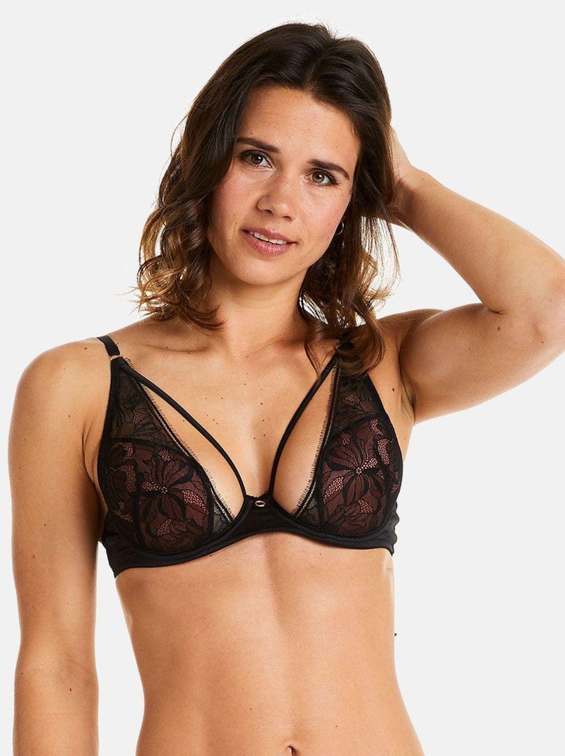 Soutien-gorge ampliforme coque moulée DEDALE - Pomm'Poire Noir - Kiabi