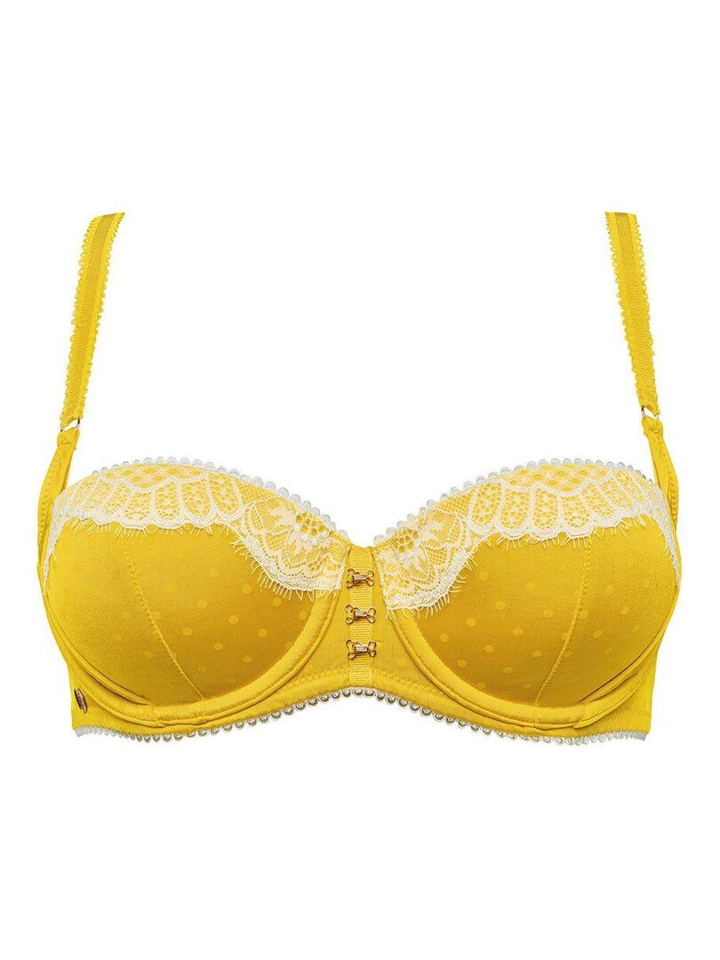 Soutien Gorge Ampliforme Coque Moul E Delice Brigitte Bardot Jaune Kiabi