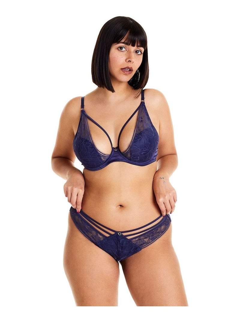 Soutien-gorge ampliforme coque moulée DIABOLIQUE - Pomm'Poire Bleu - Kiabi