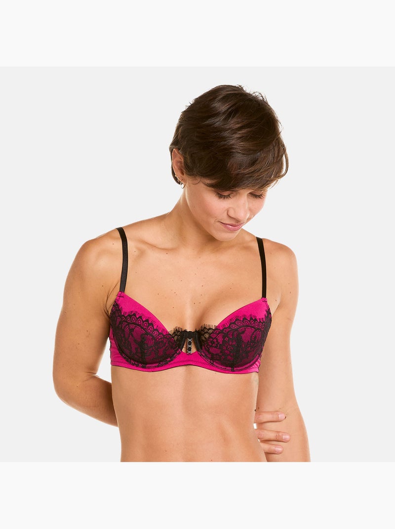 Soutien-gorge ampliforme coque moulée DRAGON - Pomm'Poire Noir - Kiabi