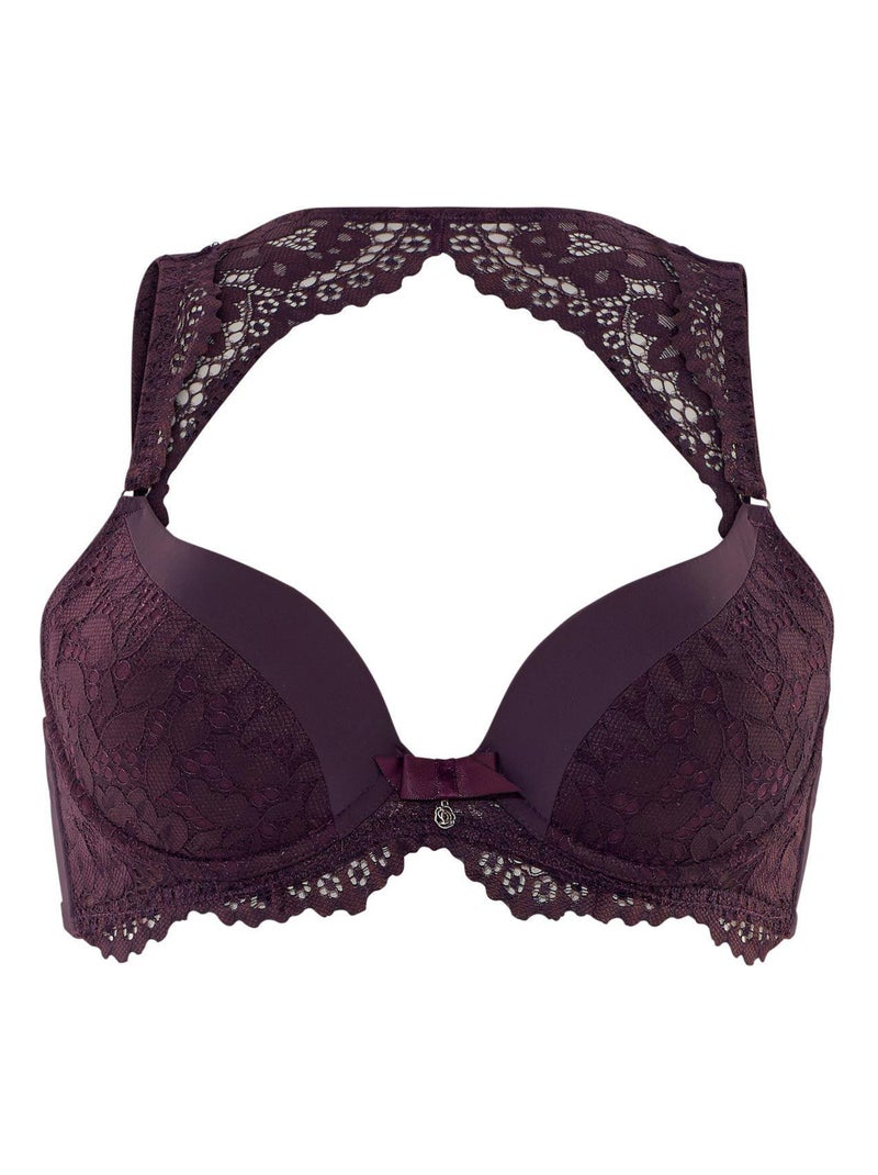 Soutien-gorge ampliforme coque moulée ECAILLE - Pomm'Poire Violet - Kiabi