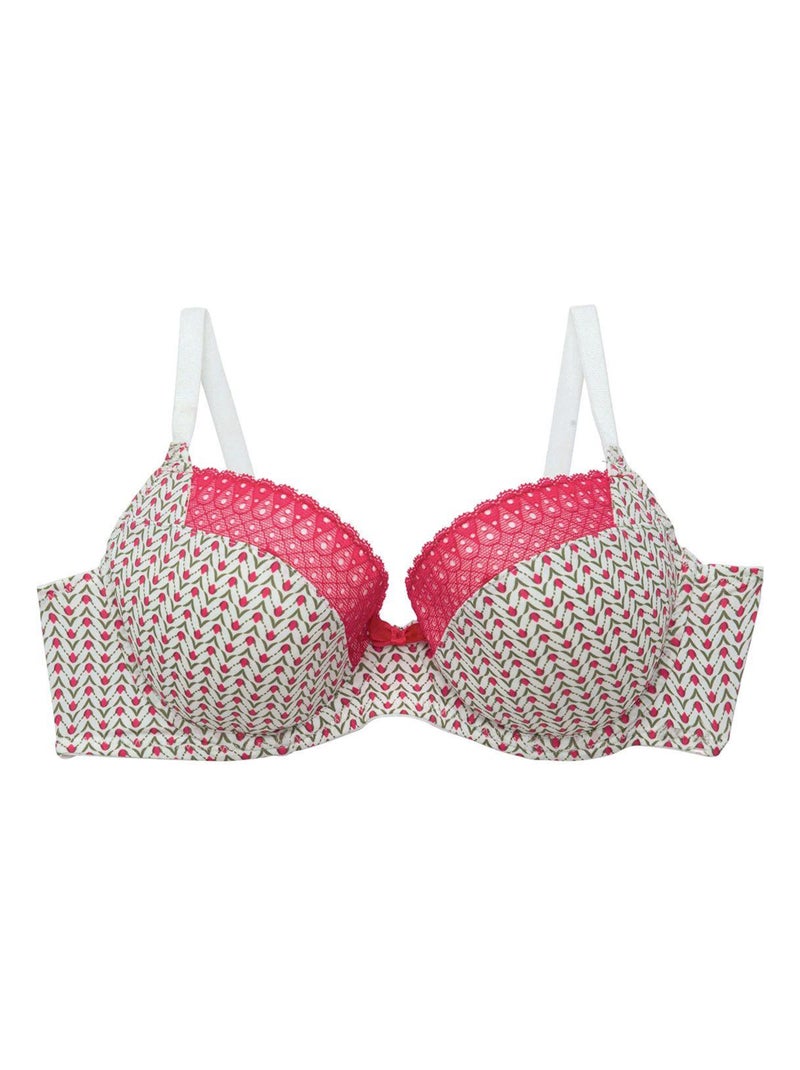 Soutien-gorge ampliforme coque moulée ECRIN - Pomm'Poire Rose - Kiabi