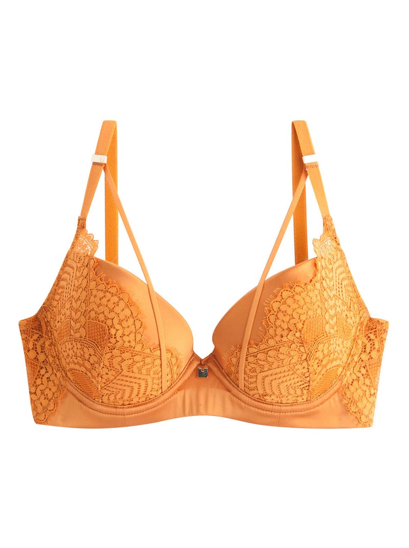 Soutien-gorge ampliforme coque moulée EFFRONTEE - Camille Cerf & Pomm'Poire Jaune - Kiabi