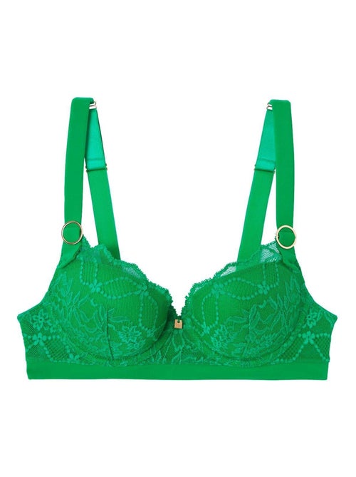 Soutien-gorge ampliforme coque moulée en dentelle française TOKYO - Camille Cerf & Pomm'Poire - Kiabi