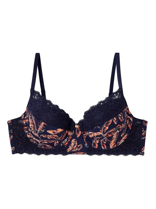 Soutien-gorge ampliforme coque moulée en dentelle française YAOUNDE - Camille Cerf & Pomm'Poire - Kiabi