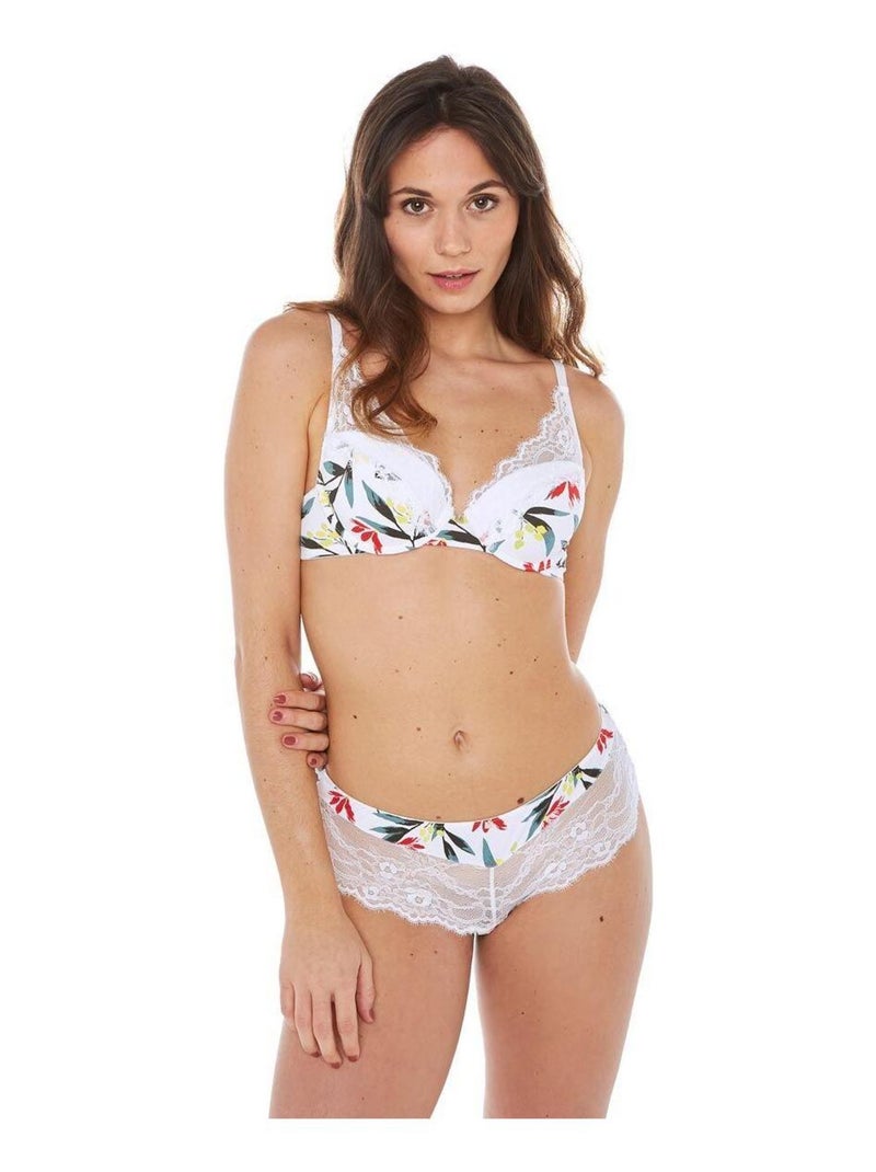 Soutien-gorge ampliforme coque moulée ETOURDIE - Camille Cerf & Pomm'Poire Blanc - Kiabi