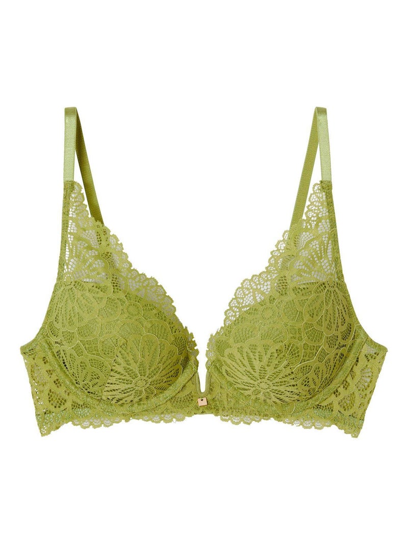 Soutien-gorge ampliforme coque moulée FOUGERE - Camille Cerf & Pomm'Poire Vert - Kiabi