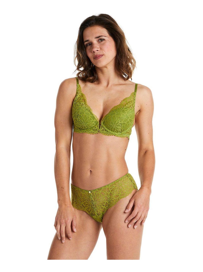 Soutien-gorge ampliforme coque moulée FOUGERE - Camille Cerf & Pomm'Poire Vert - Kiabi