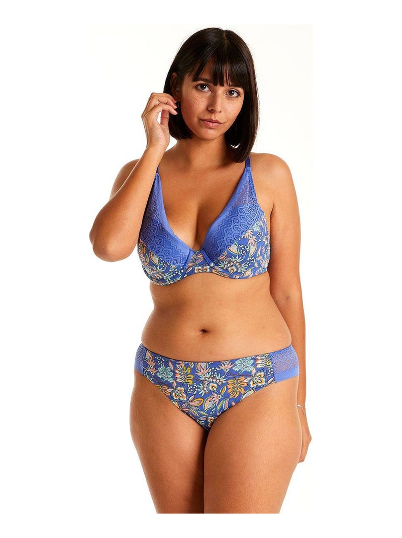 Soutien-gorge ampliforme coque moulée GAZETTE - Pomm'Poire Bleu - Kiabi