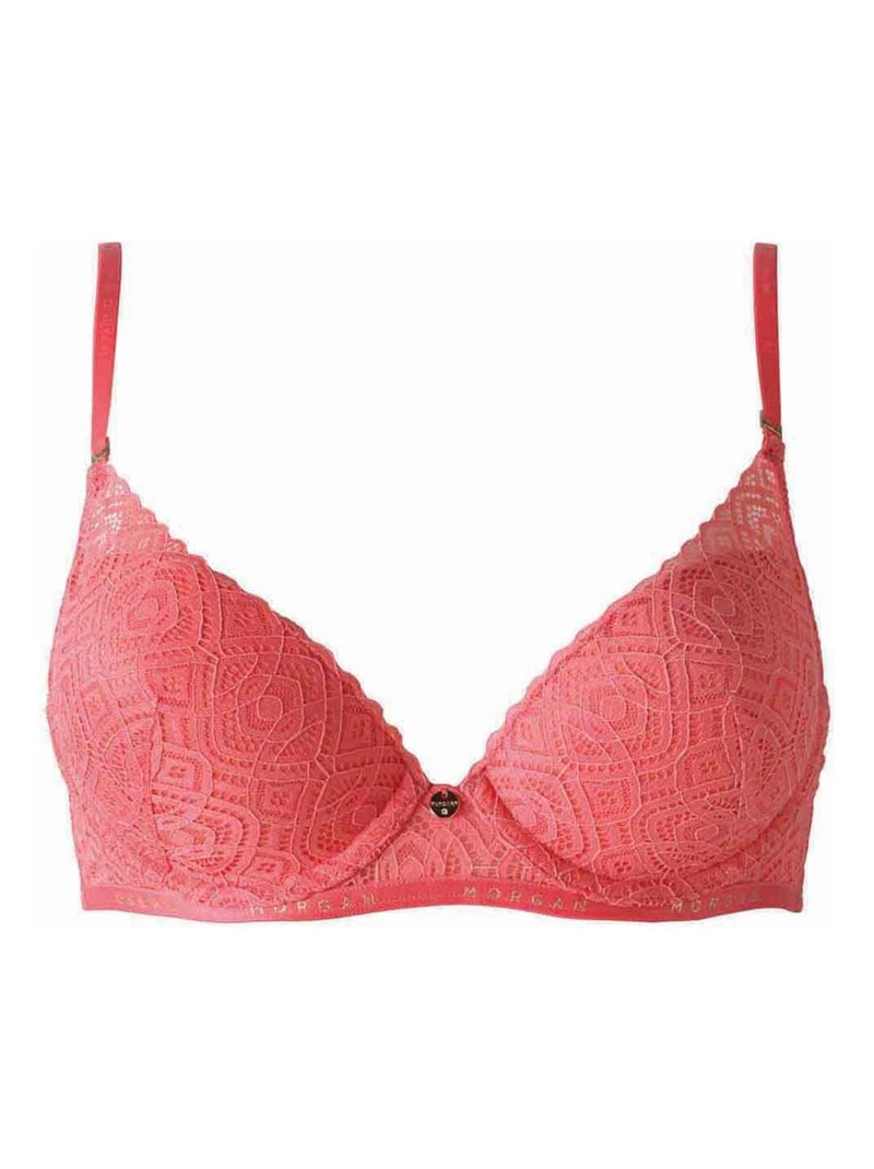 Soutien-gorge ampliforme coque moulée GWEN - Morgan Lingerie Rose - Kiabi