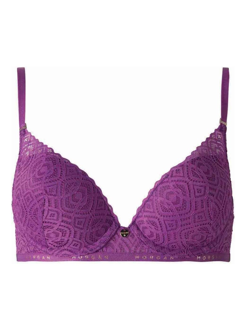 Soutien-gorge ampliforme coque moulée GWEN - Morgan Lingerie Violet - Kiabi