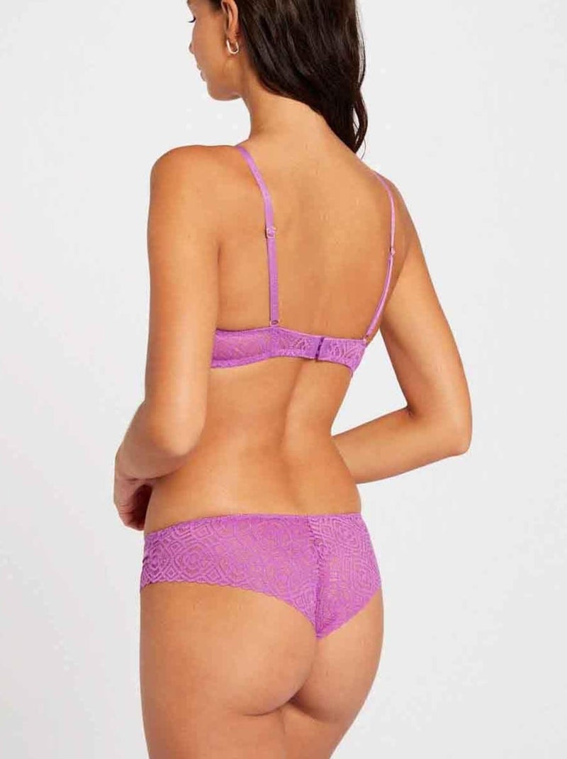 Soutien-gorge ampliforme coque moulée GWEN - Morgan Lingerie Violet - Kiabi