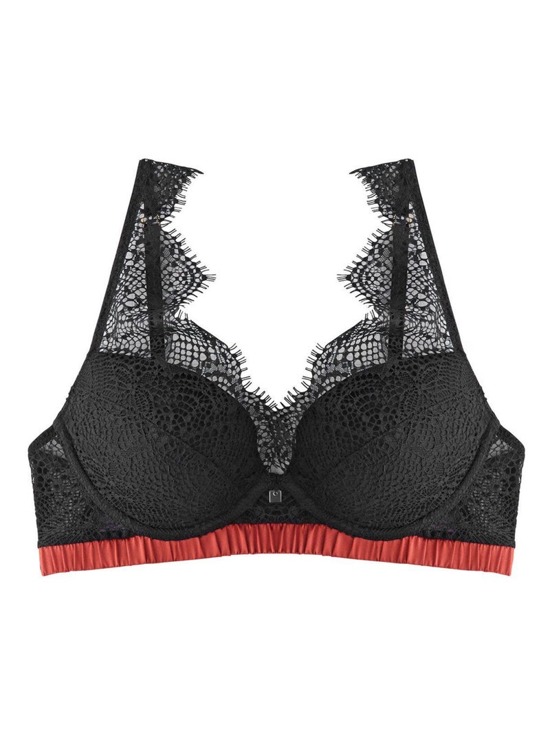 Soutien-gorge ampliforme coque moulée IMPERTINENTE - Camille Cerf & Pomm'Poire Noir - Kiabi