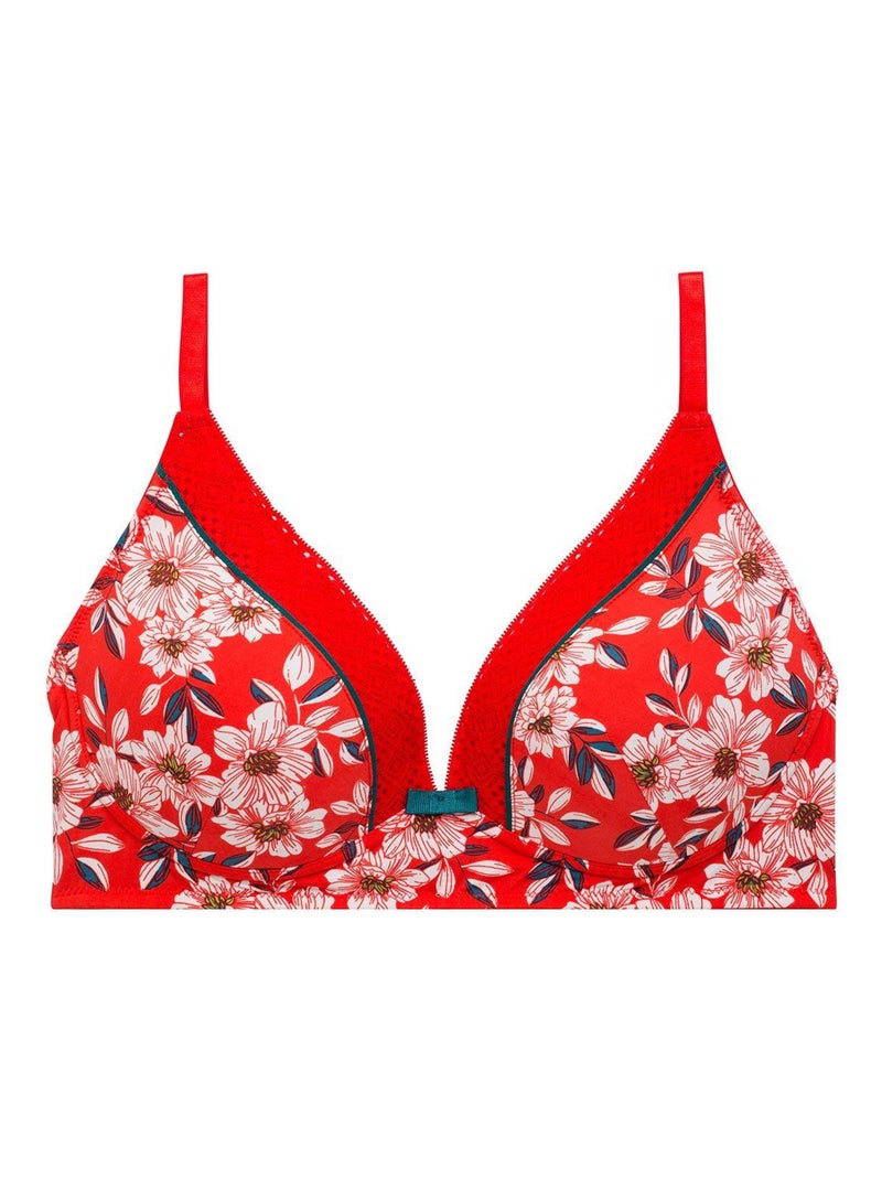 Soutien-gorge ampliforme coque moulée INCENDIE - Pomm'Poire Rouge - Kiabi