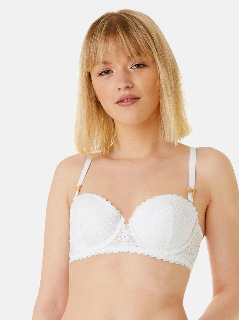 Soutien-gorge ampliforme coque moulée INSTINCT - Brigitte Bardot Lingerie Blanc - Kiabi