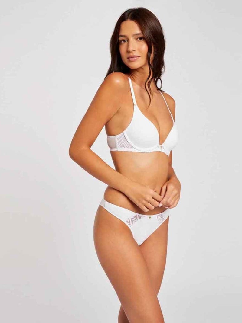 Soutien-gorge ampliforme coque moulée KIM - Morgan Lingerie Blanc - Kiabi
