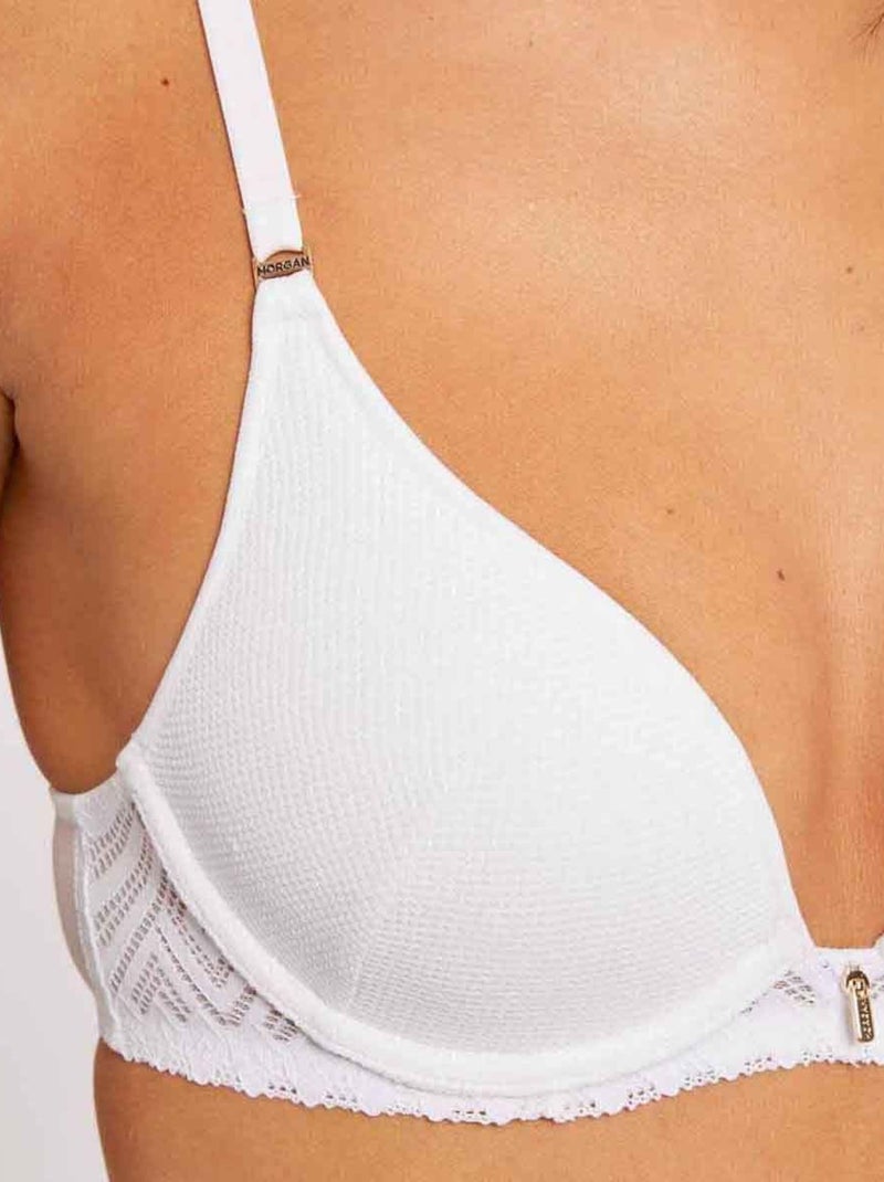 Soutien-gorge ampliforme coque moulée KIM - Morgan Lingerie Blanc - Kiabi