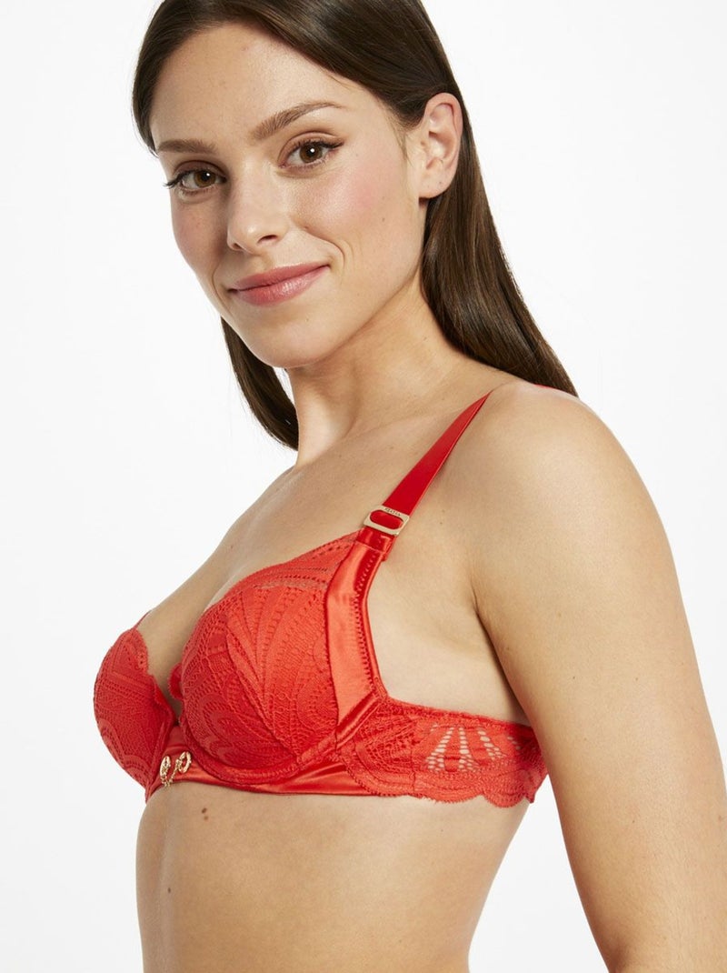 Soutien-gorge ampliforme coque moulée LAURA - Morgan Lingerie Rouge - Kiabi