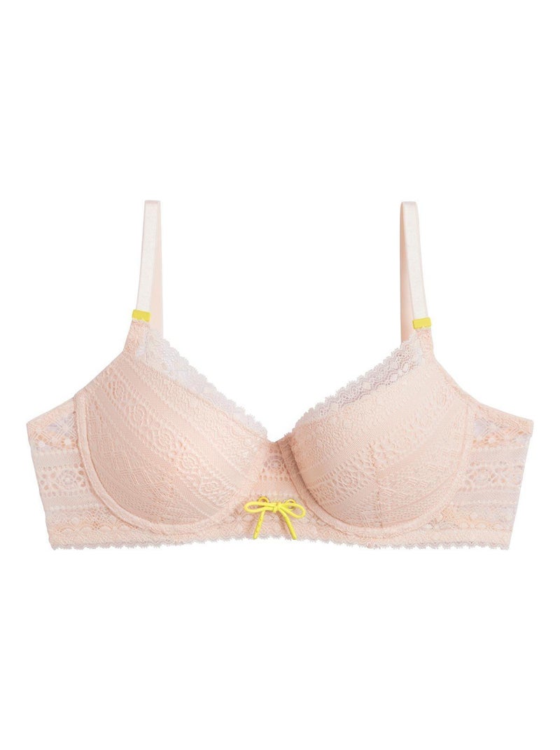 Soutien-gorge ampliforme coque moulée LIBRE - Camille Cerf & Pomm'Poire Rose - Kiabi