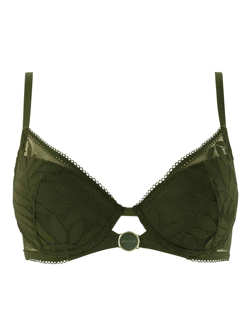 Soutien-gorge ampliforme coque moulée LINA - Morgan Lingerie Vert - Kiabi